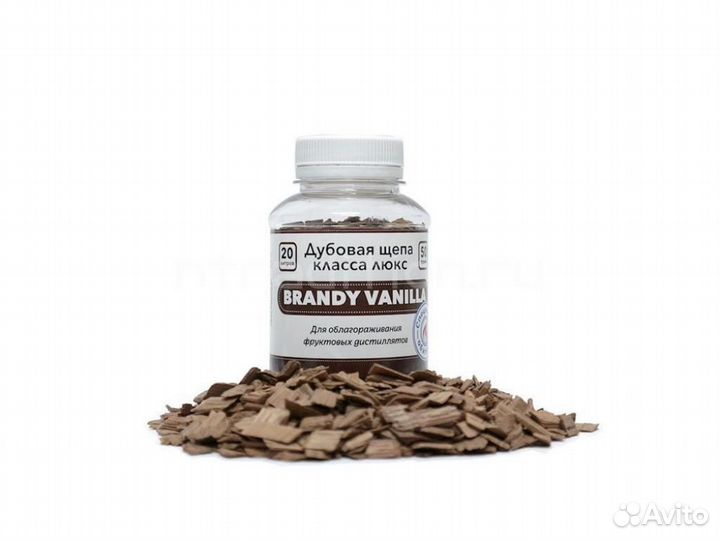 Щепа дубовая Brandy Vanila, специальный обжиг, 50