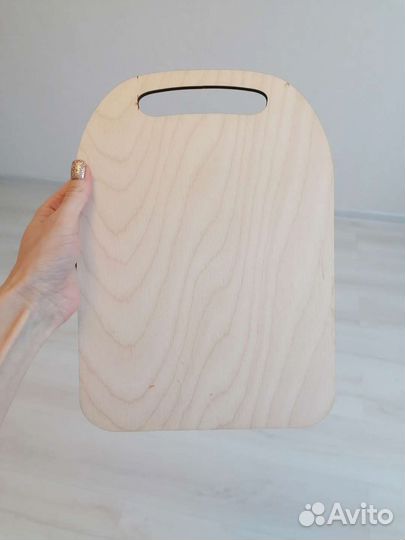 Доска разделочная деревянная новогодняя