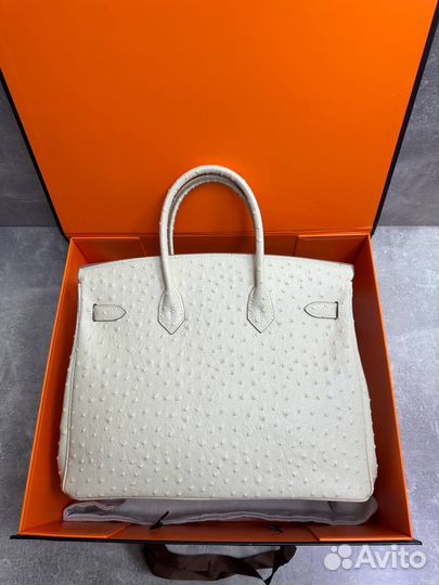 Сумка женская hermes birkin 35 страус