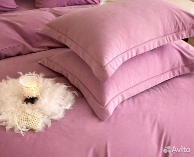 Постельное бельё бархатный сатин, 1.5сп, на резинк