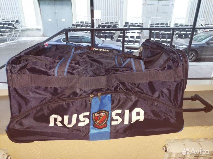 Баул хоккейный детский на колёсах