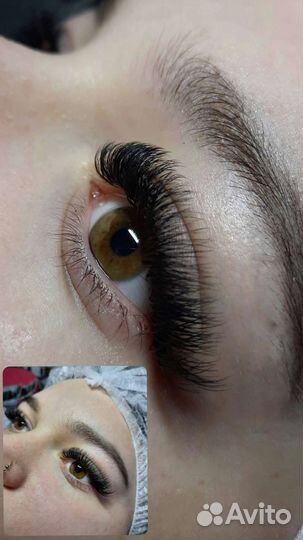 Наращивание ресниц на дому