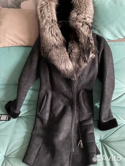 Женская кожаная дубленка