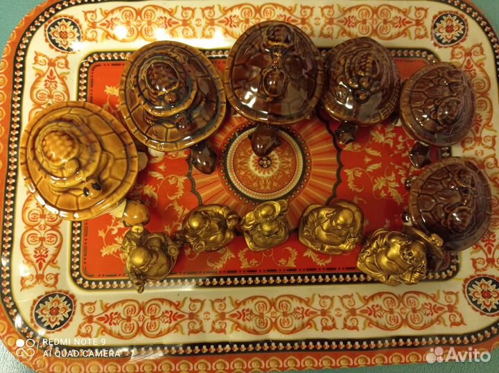 Фигурки фен шуй. Хотей. Черепаха