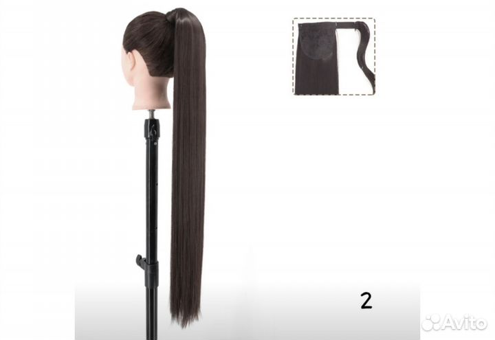 Хвост шиньон длинный