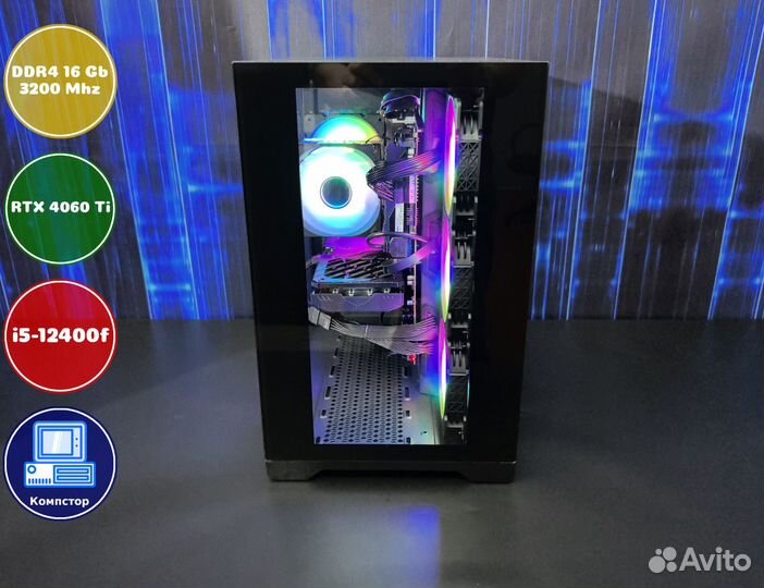 Сборки игровых пк i5-RTX4060Ti-16DDR4-MQH02746-H610
