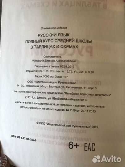 Русский язык схемы и таблицы егэ