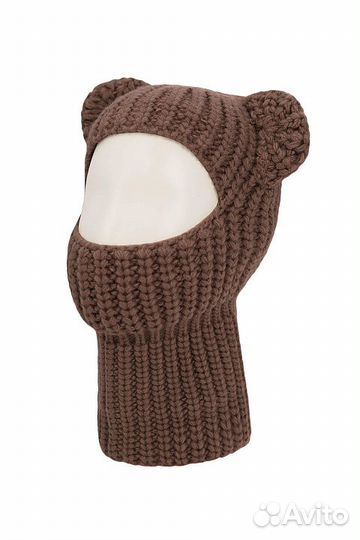 Балаклава из шерсти и акрила с ушками