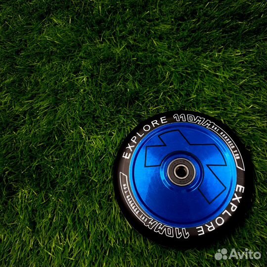 Колесо для трюкового самоката 110 мм (AL) бирюза