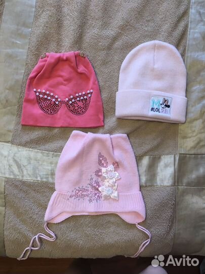 Шапки и варежки для девочки