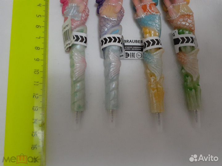 Ручка шариковая - Русалка- 4шт новые