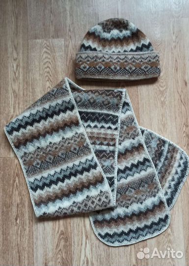 Комплект шапка, шарф