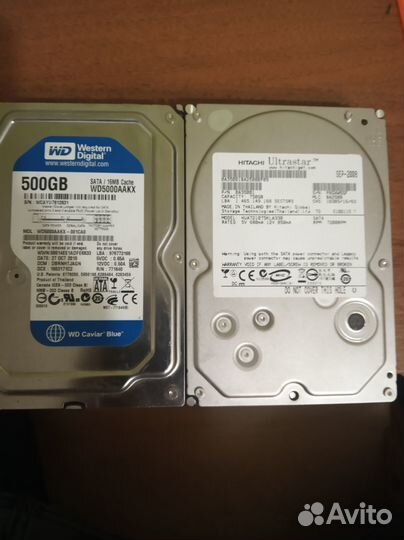 Жесткие диски 500, 750Гб