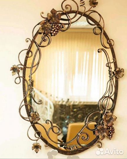 Кованое зеркало №28