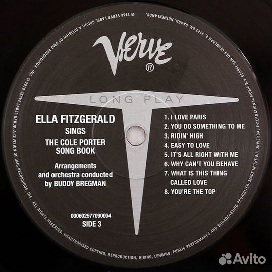 Виниловая пластинка Ella Fitzgerald, Sings The Col