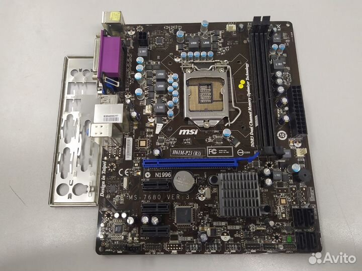 Материнская плата 1155 MSI H61M