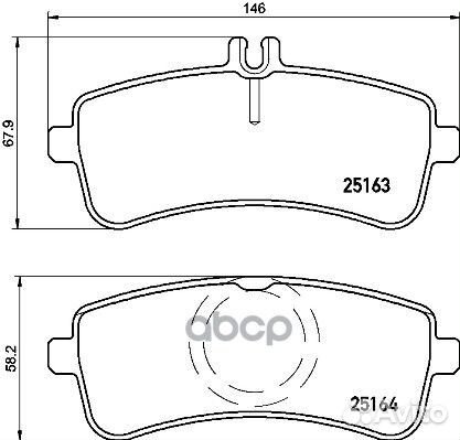 Колодки тормозные P50125 Brembo