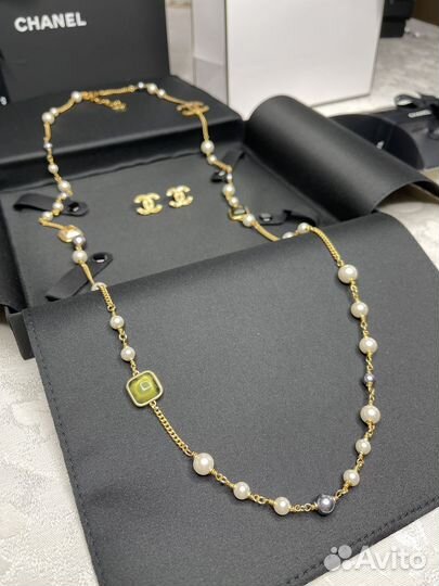 Колье сотуар Chanel жемчуг