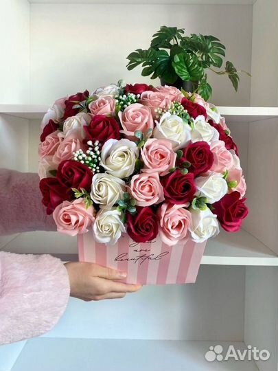 Букеты из 51 мыльной розы