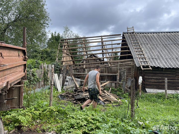 Демонтаж хоз построек, Гаражей