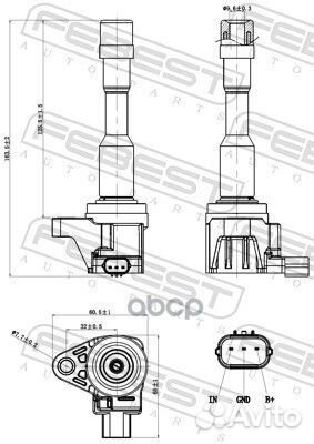 Катушка зажигания honda jazz GD1 2002-2008 GN
