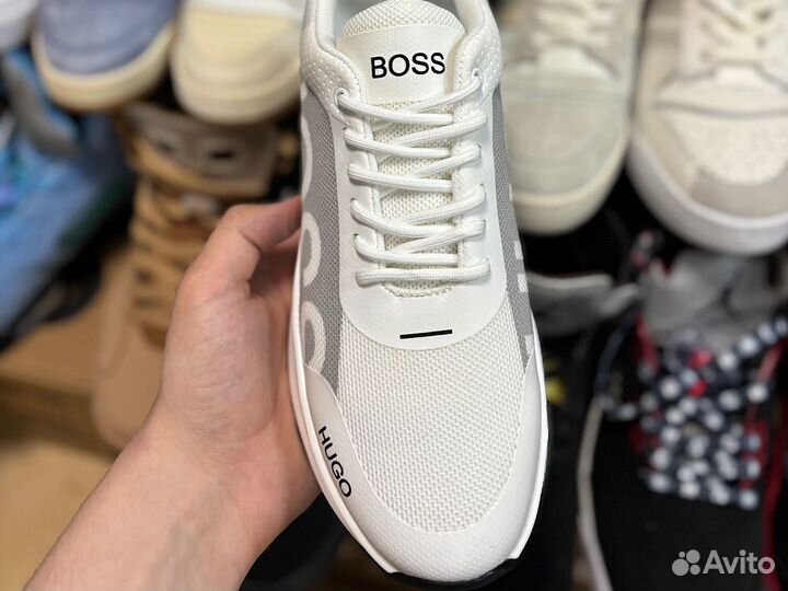 Кроссовки мужские hugo boss premium белые