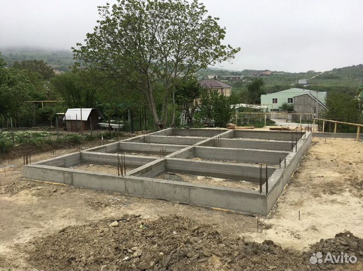 Строительство фундамента, устройство фундамента