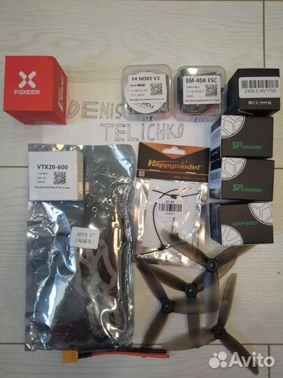 FPV дрон квадрокоптер Apex 5, набор для сборки