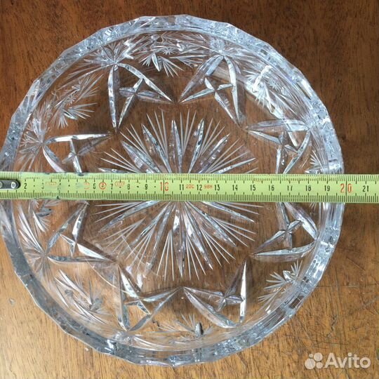 Хрустальные ваза салатник штоф блюдо