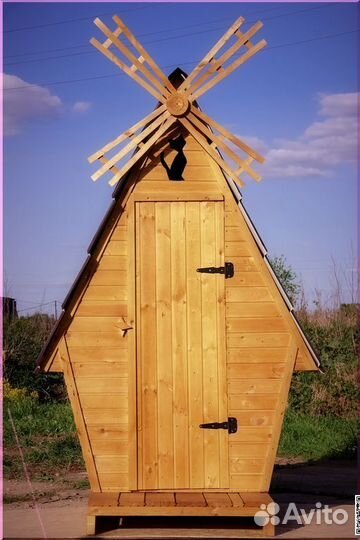 Дачный туалет деревянный JKT228
