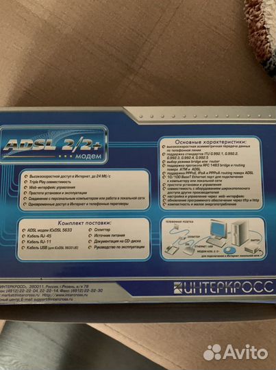 Adsl модем интеркросс