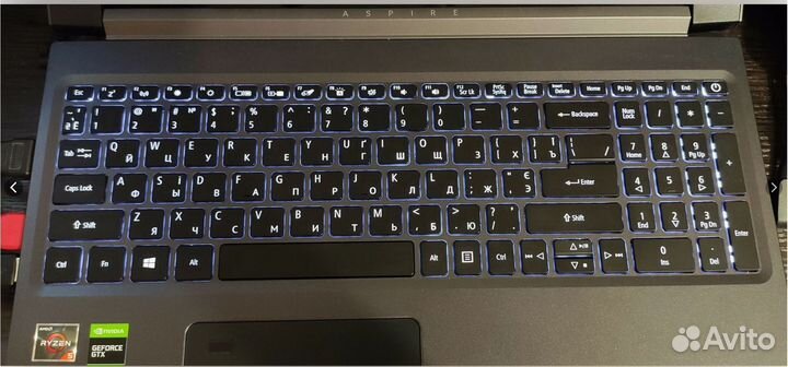 Acer 15.6 R7-3750H 4яд8пот GTX1650Ti/4 16/256Гб