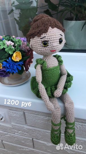 Вязаные игрушки куклы