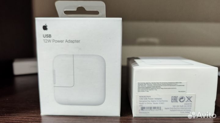 Зарядное устройство адаптер Apple 12w оригинал