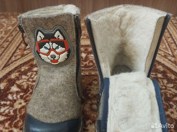 Ботинки зимние детские 23р