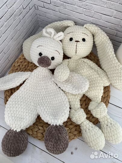 Вязаные игрушки комфортеры