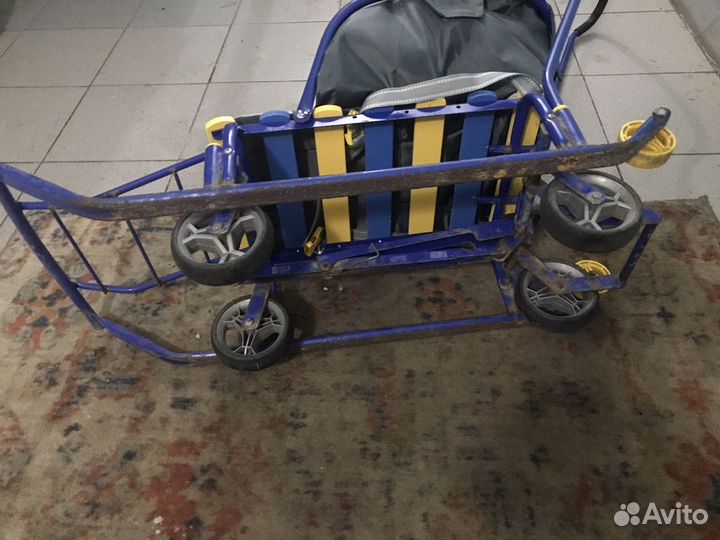 Детские санки с колесами бу