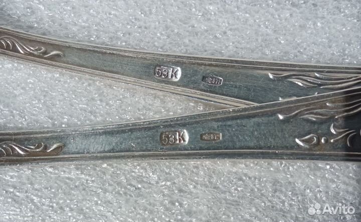 Набор Эгоист. Ложка и вилка. Серебро 875. СССР