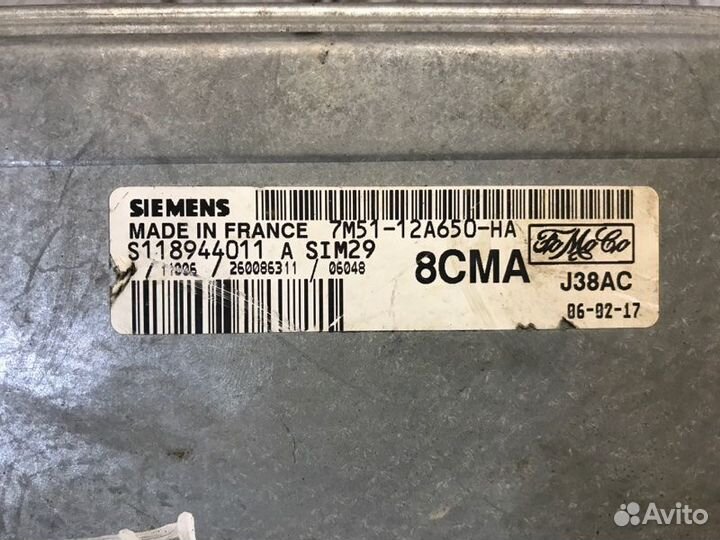 Блок управления двигателем Ford Focus 2 купе 2006