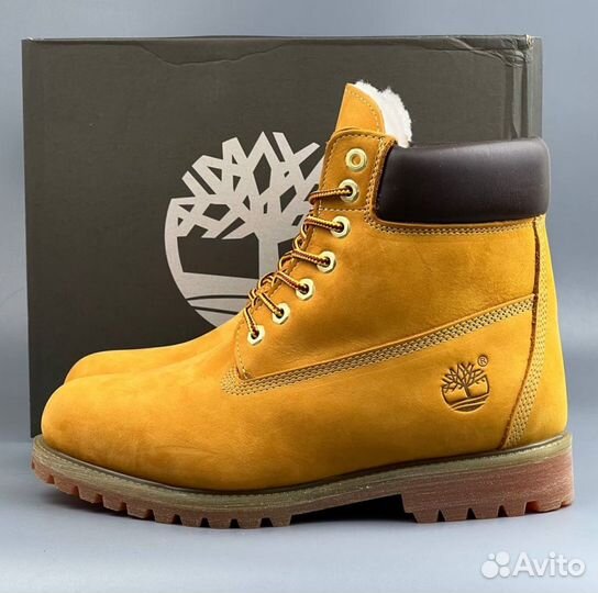 Песочные ботинки Timberland с мехом