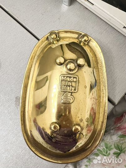 Мыльница из латуни