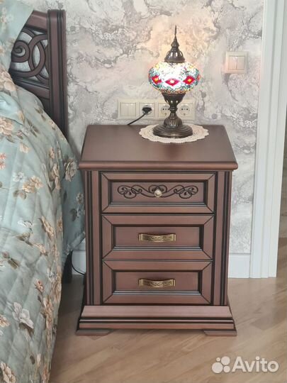 Тумба прикроватная массив Бука