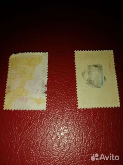 Почтовые марки 1961г, разный цвет марок