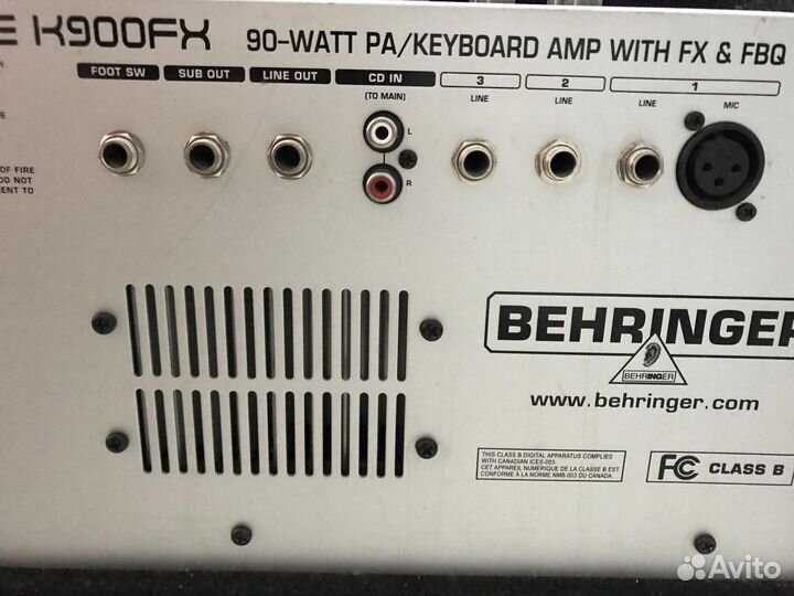 Behringer k900fx комбоусилитель