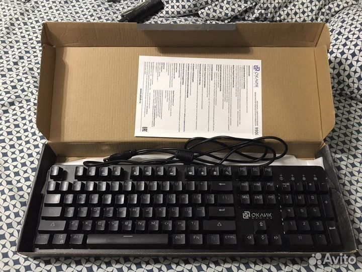 Игровая механическая клавиатура oklik кастом