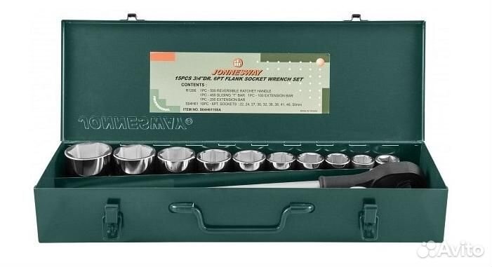 Набор головок торцевых 3/4