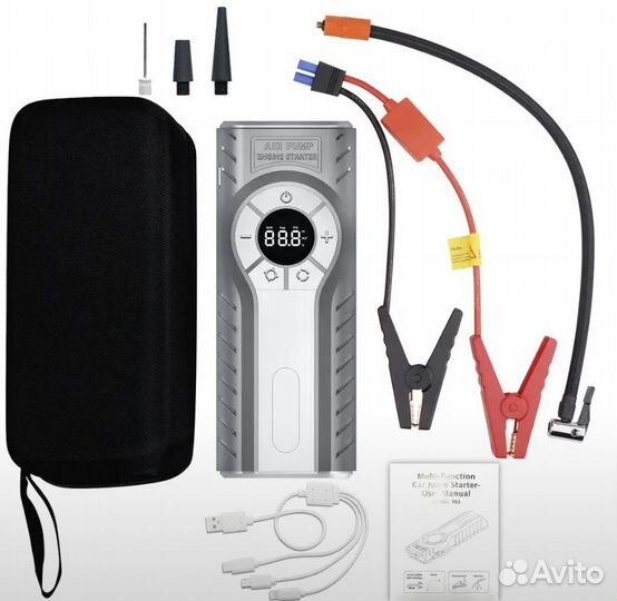 Бустер, компрессор, фонарь, зарядник