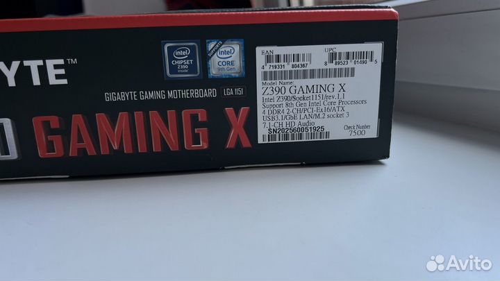 Материнская плата gigabyte z390 gaming x