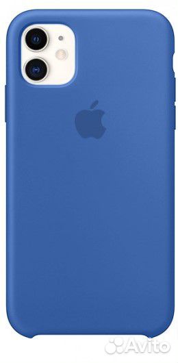 Чехол Silicone Case для iPhone 11 синий