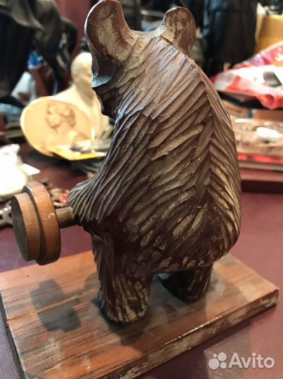 Медведь штангист олимпиада-80